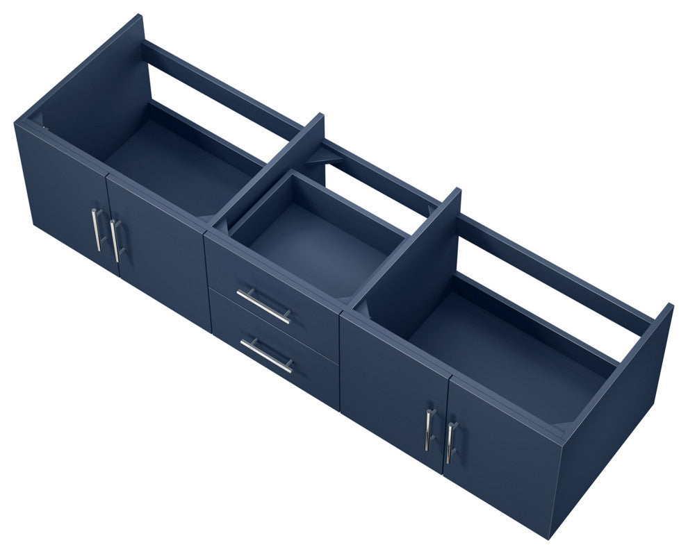 Geneva Transitional Navy Blue 72" Vanity Cabinet Only