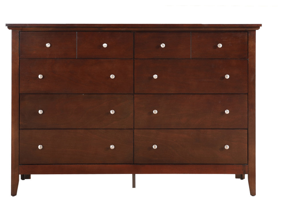 Simeon 8-Drawer Dresser, Cappuccino