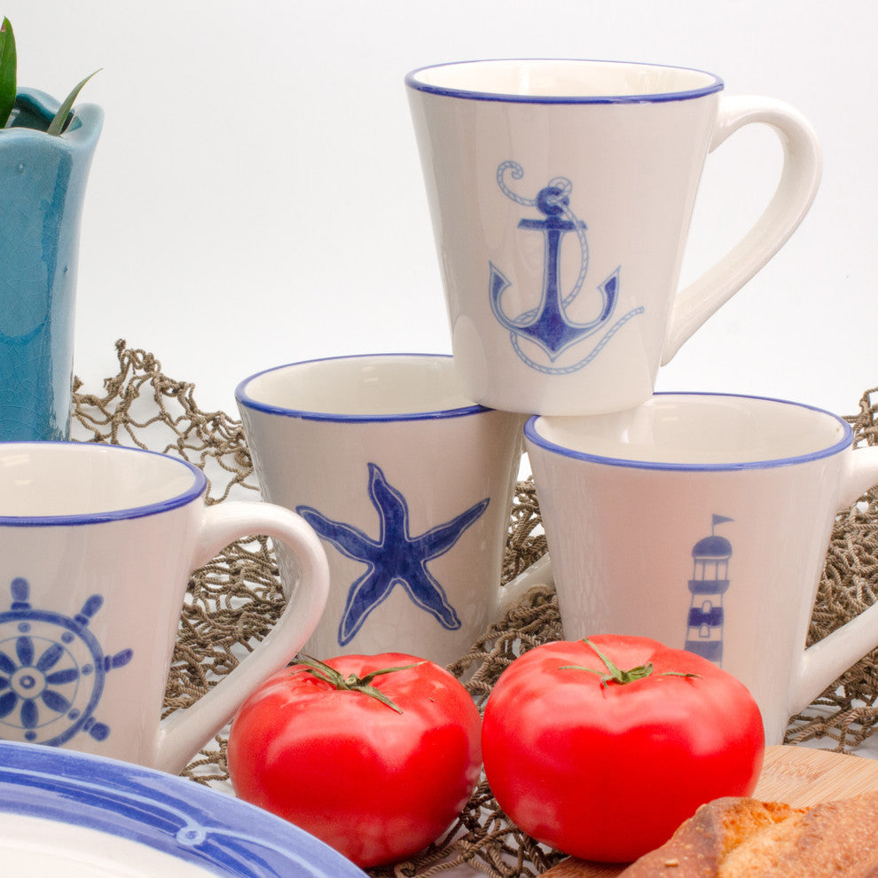 Ahoy 4 Piece Assorted Mug Set