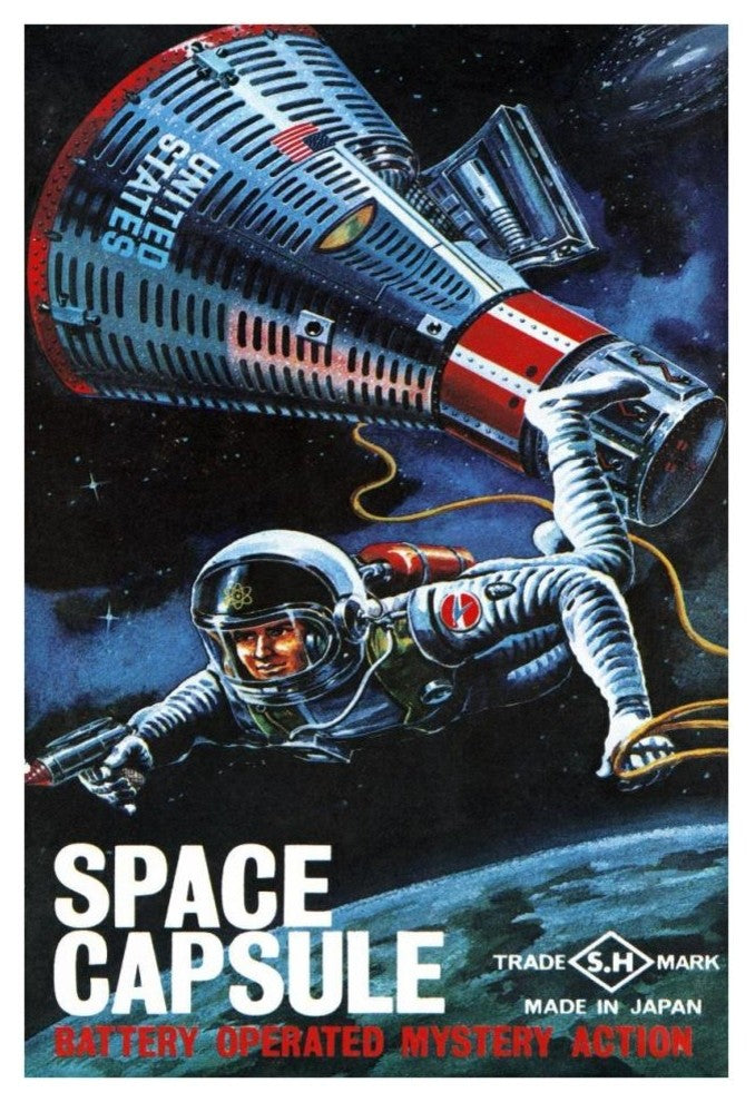 "Space Capsule" Digital Paper Print by Retrorocket, 26"x38"