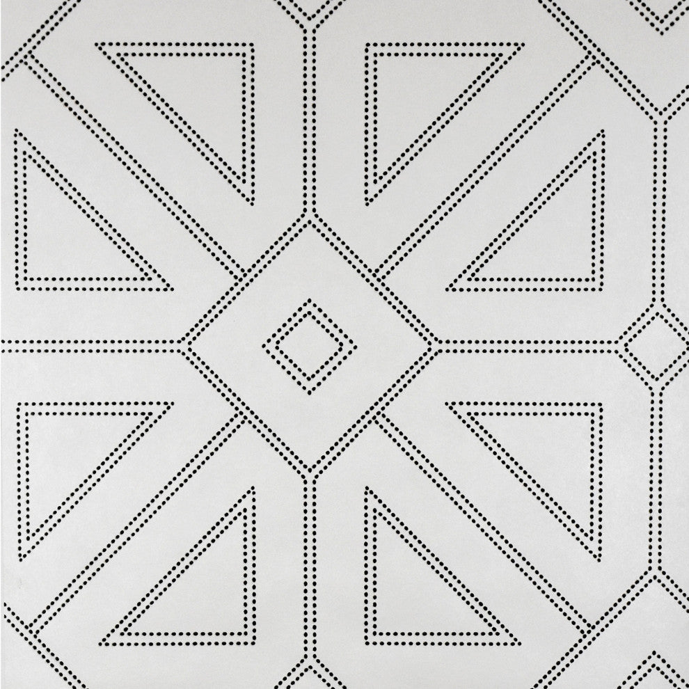 Voltaire Off-White Geometric Wallpaper Bolt