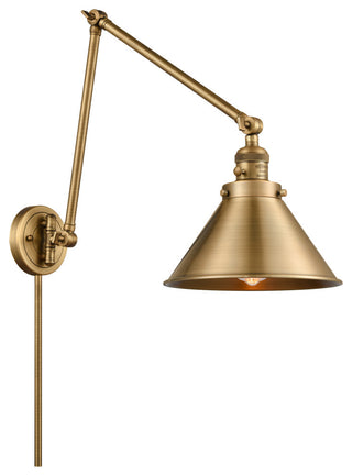 Briarcliff Swing Arm With Switch, Brushed Brass, Brushed Brass, Brushed Brass