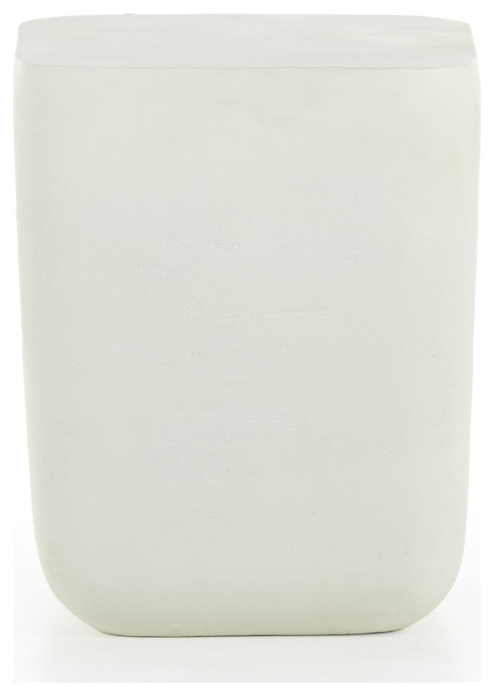 Basil Outdoor Square Drink Table-Mat Wht