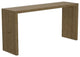Maxwell 60" Console Table, Finish: Fawn, Brass