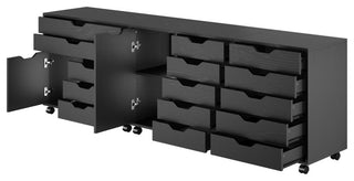 Halifax 3-Pc Storage Cabinet Set, Black