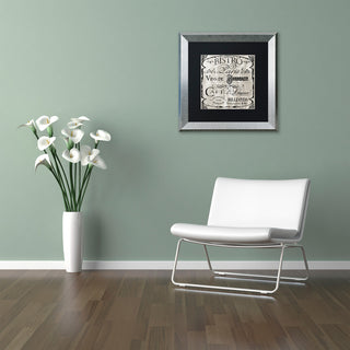Color Bakery 'Paris Bistro III', Silver Frame, Black Mat, 16x16