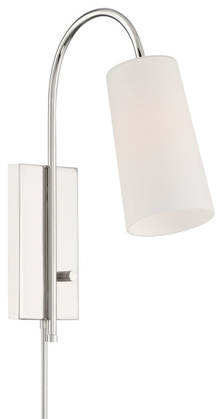 Alexa 1 Light Polished Nickel Wall Mount