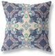 26" Navy White Diamond Star Indoor Outdoor Zippered Throw Pillow