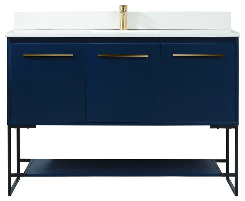 Elegant Decor Sloane Bathroom Vanity Blue