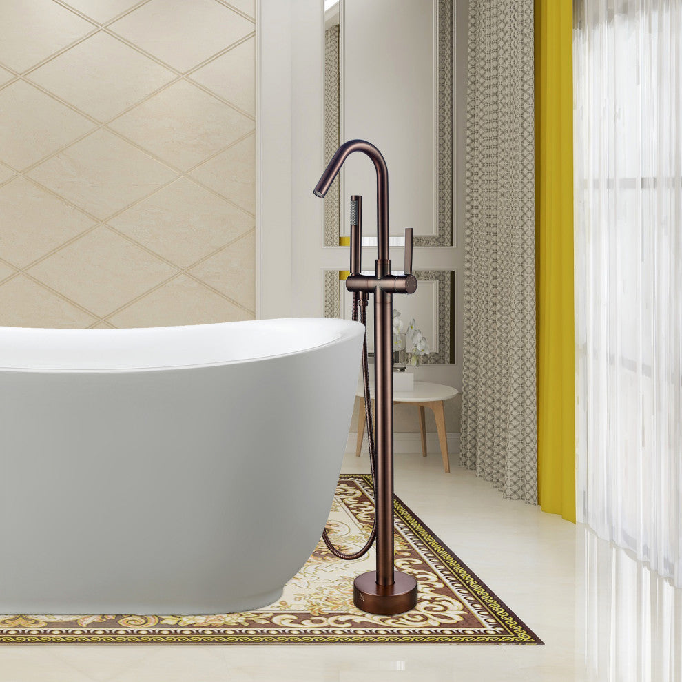 Vanity Art Freestanding Tub Faucet, Oil Rubbed Bronze