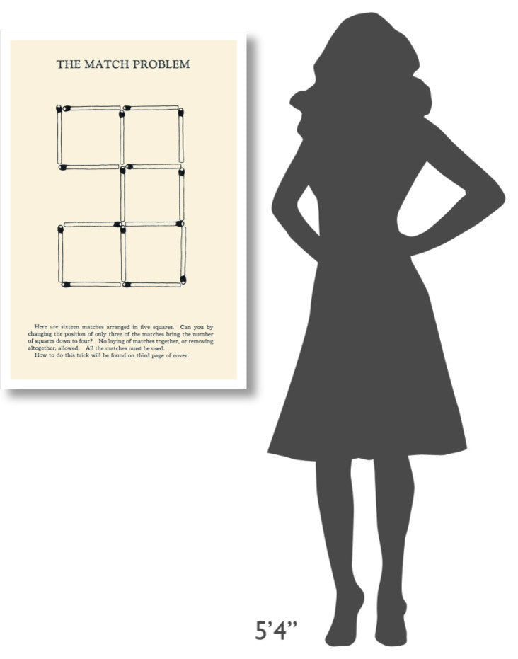 "The Match Problem" Digital Paper Print by Retromagic, 26"x38"