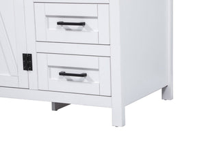 Home Living 19" Farmhouse White-Light Bathroom Vanity