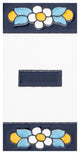 Sevillano Flora Letters 2-1/8 in. x 4-3/8 in. Ceramic Wall Tile, Hyphen