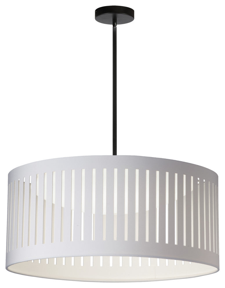 22W Slit Drum Pendant, White