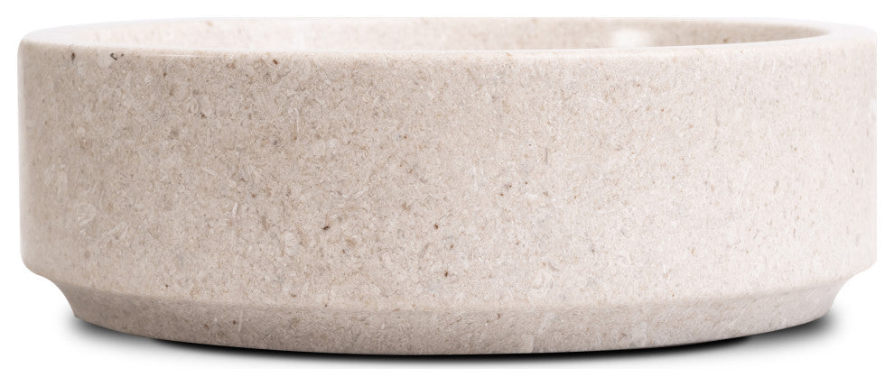 Natural Stone Vessel Bathroom Sink - Avalon Marble, Ojinaga