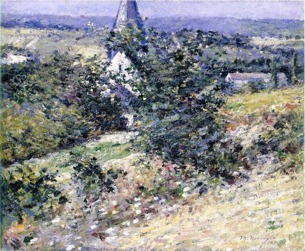 Theodore Robinson Old Church at Giverny Wall Decal