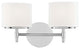 Trinity 2-Light Bath and Vanity, Polished Chrome