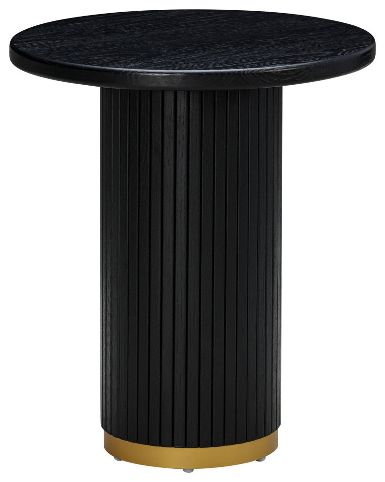 Chelsea Black Oak Entry Table - Black