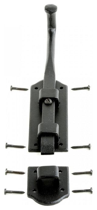 Slide Bolts Black Wrought Iron Tower Style Set of 2