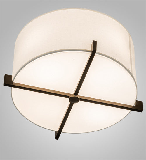 17 Wide Cilindro Structure Flushmount