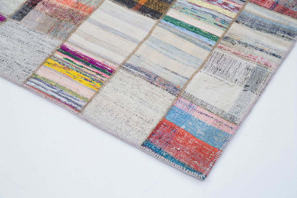 Rug N Carpet - Handmade Oriental 7' 11'' x 10' 0'' Vintage Patchwork Kilim Rug
