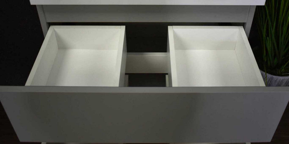Salt 18Dx30" Floating Bathroom Vanity, Cabinet Only, Gray