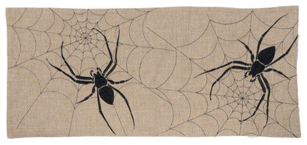 Halloween Creepy Spiders  Double layer 16 by 36-Inch Table Runner, Natural