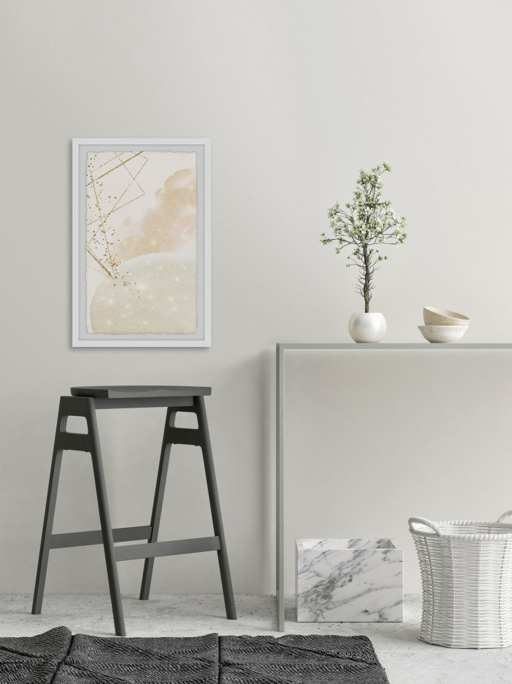 "Crystal Flakes" Framed Painting Print, 16x24