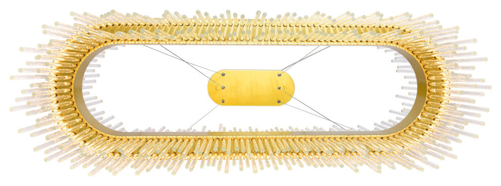 Genevieve LED Chandelier With Medallion Gold Finish