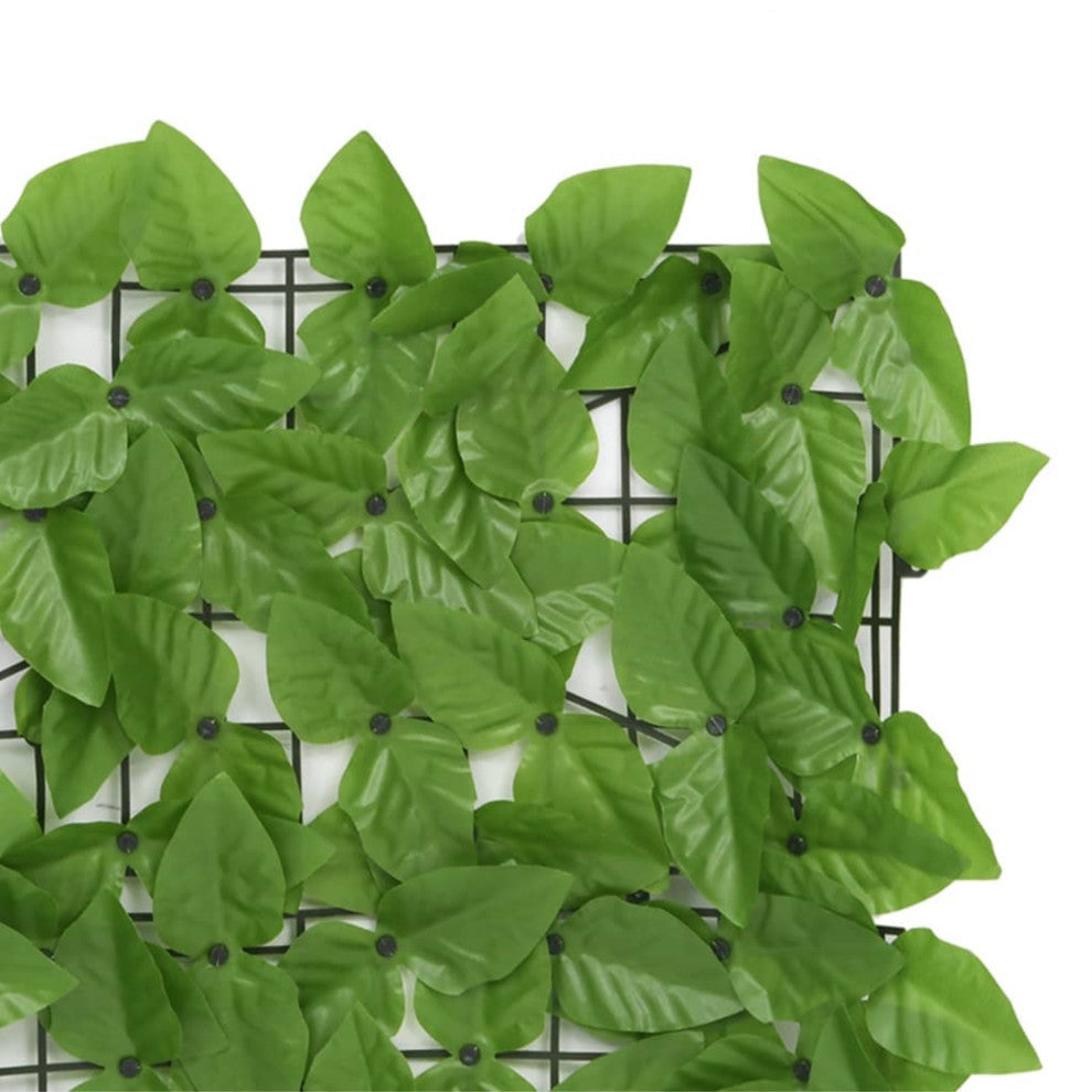 Vidaxl Balcony Screen With Green Leaves 118.1"x39.4"