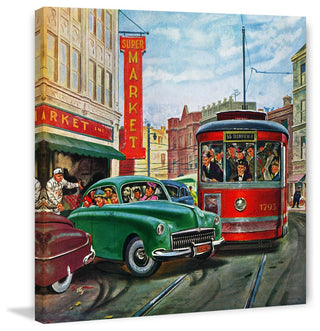 "Parallel Parking" Painting Print on Canvas by Thornton Utz