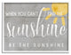 Be the Sunshine Positivity Phrase Charming Sign, 30 x 24