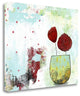 "Red Flowers" By Sarah Ogren, Giclee Print on Gallery Wrap Canvas, Ready to Hang