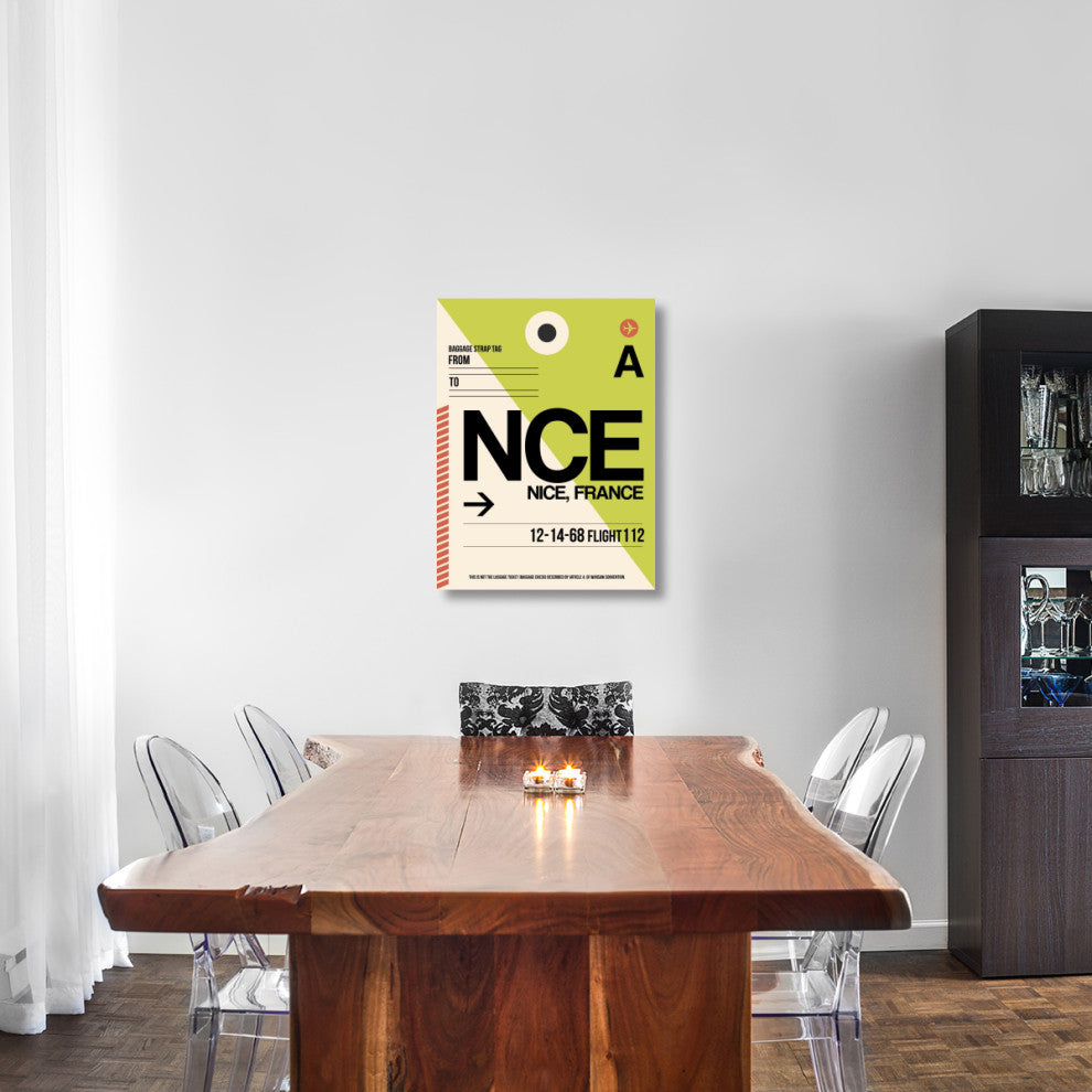 "NCE Nice Luggage Tag 2" Fine Art Print