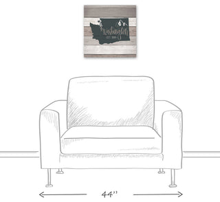 Washington Established 16x16 Canvas Wall Art