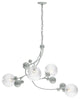 Sprig Pendant, Vintage Platinum Finish, Water Glass