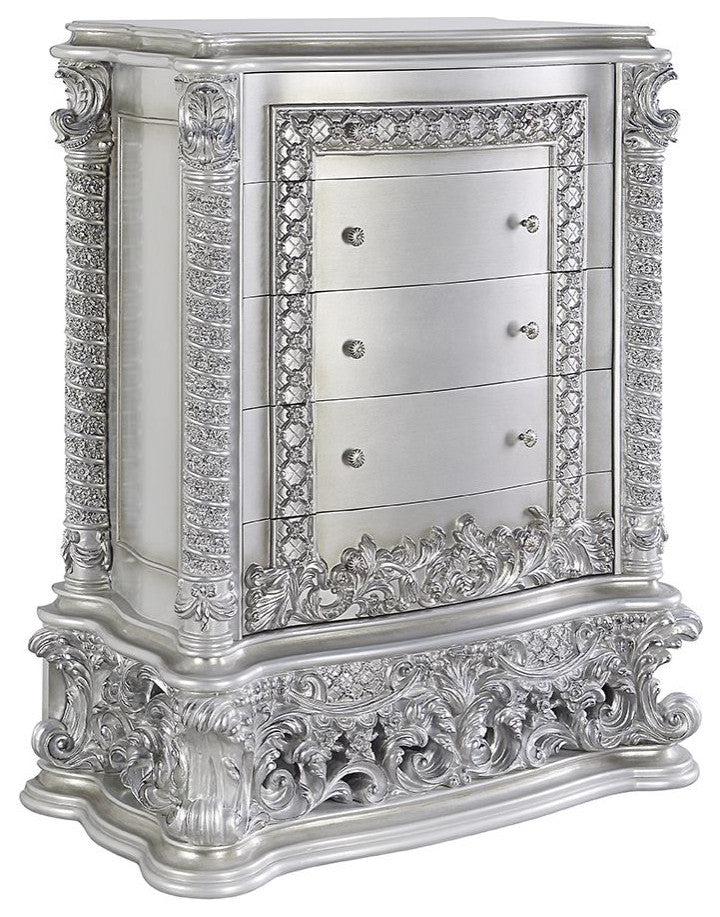 Acme Valkyrie Chest Antique Platinum Finish