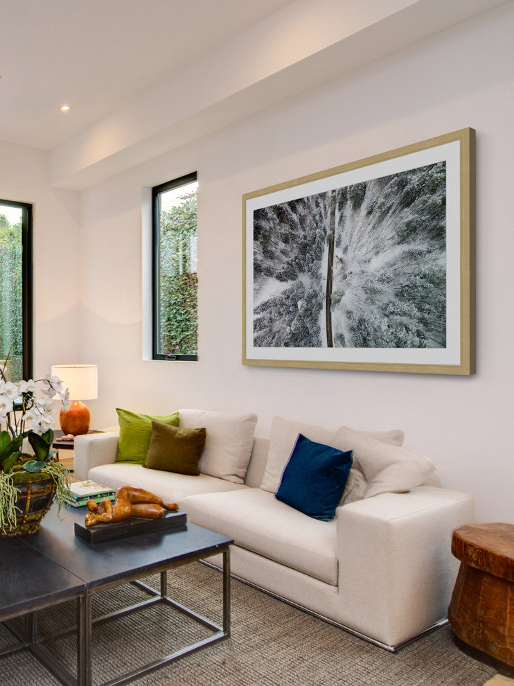 "Amid The Cold" Framed Print by Karolis Janulis