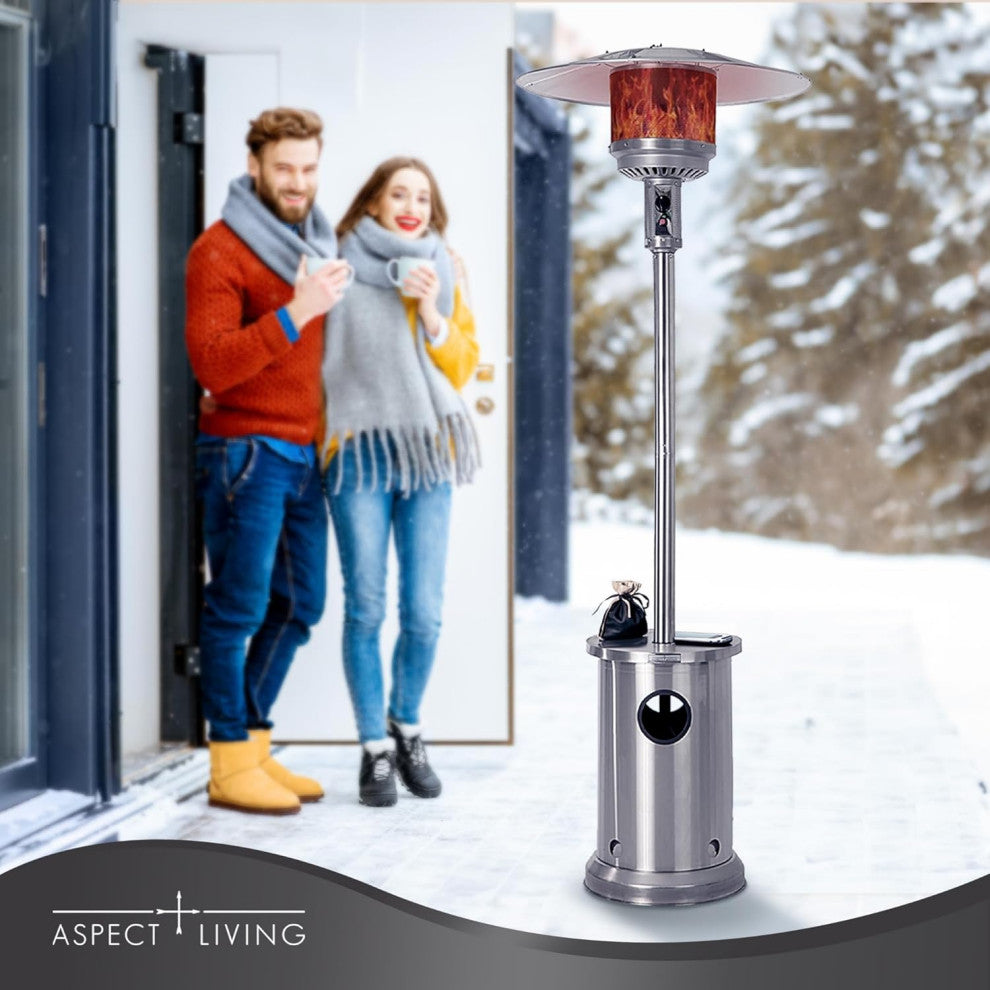 Aspect Living Stainless Steel Patio Heater With Table