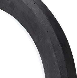 Uttermost Frazier Round Industrial Mirror