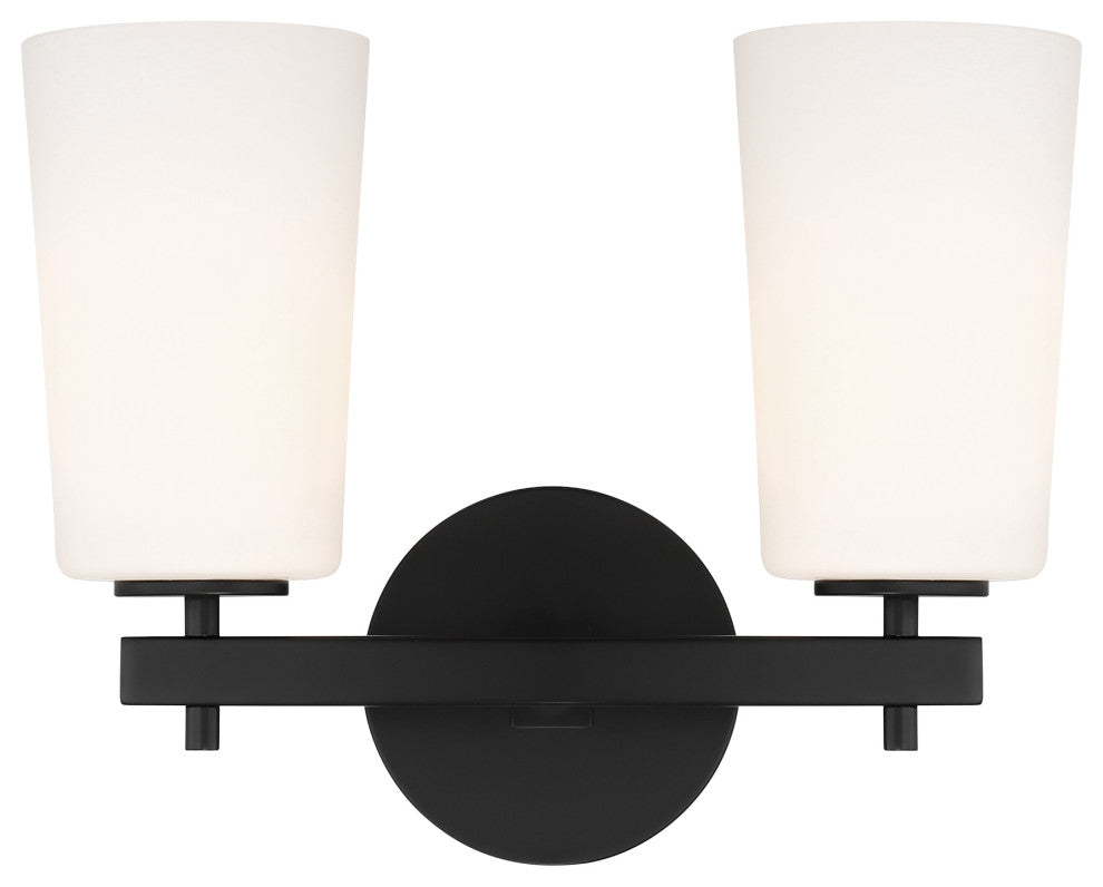 Colton 2 Light Black Wall Mount