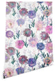 Deny Designs Schatzi Brown Gillian Floral White Wallpaper, Pink, 2'x4'