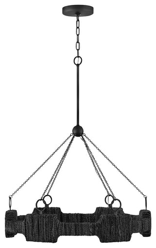 Hinkley Raffi Medium Led Single Tier Chandelier, Carbon Black