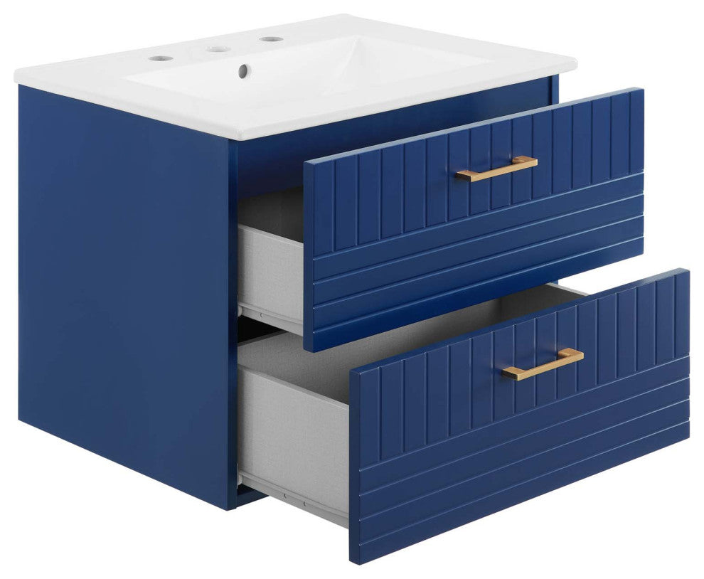 Daybreak 24" Bathroom Vanity, Blue White