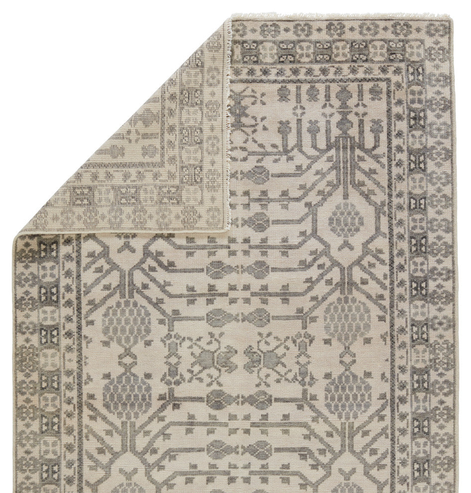 Jaipur Living Cosimo Hand-Knotted Oriental Gray Area Rug, 3'x10'