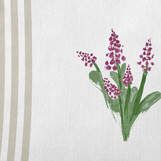 Framed Bouquets Decorative Throw Pillow, Oatmeal, 16"x16"