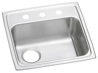 PSRADQ191955L2 Celebrity Stainless Steel 19-1/2" x 19" Drop-in ADA Sink, 2 Holes