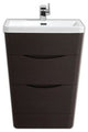 Eviva Victoria 32 Chestnut Modern Bathroom Vanity White Integrated Acrylic Sink