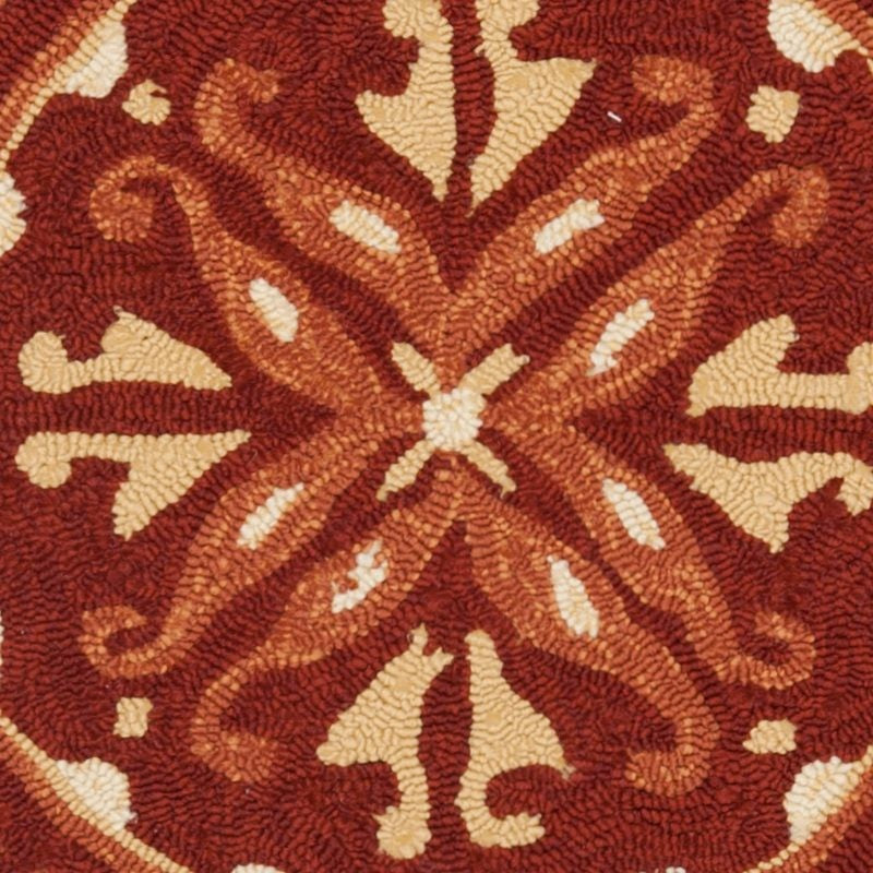 Safavieh Four Seasons Frs218C Damask Outdoor Rug, Red/Orange, 2'4"x4'0"