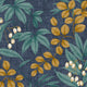 Superfresco Easy Persephone Wallpaper, Navy and Ochre